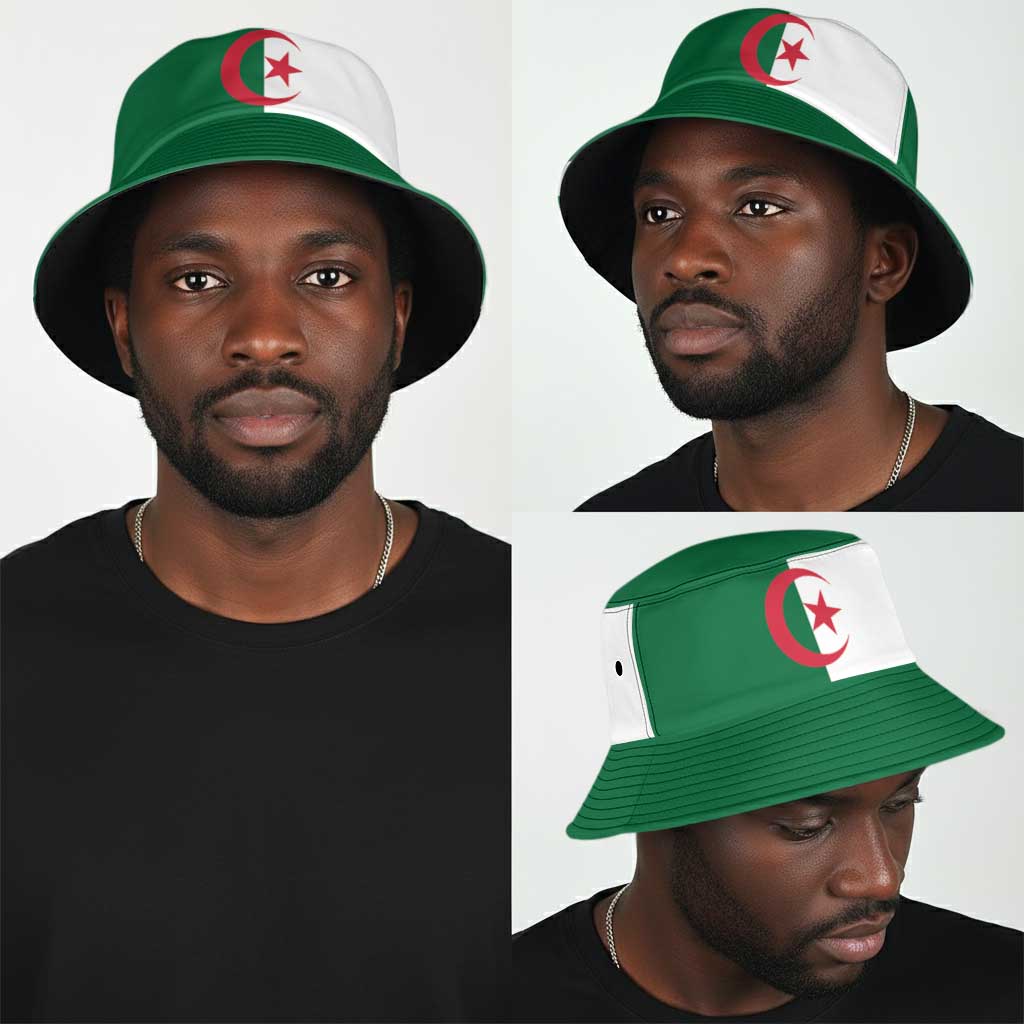 African Proud Algeria Flag Bucket Hat