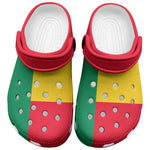 African Proud Benin Flag Clogs Shoes - African Pride