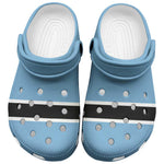 African Proud Botswana Flag Clogs Shoes - African Pride
