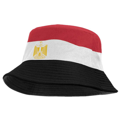 African Proud Egypt Flag Bucket Hat