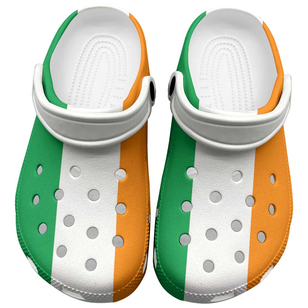 African Proud Ivory Coast Flag Clogs Shoes - African Pride
