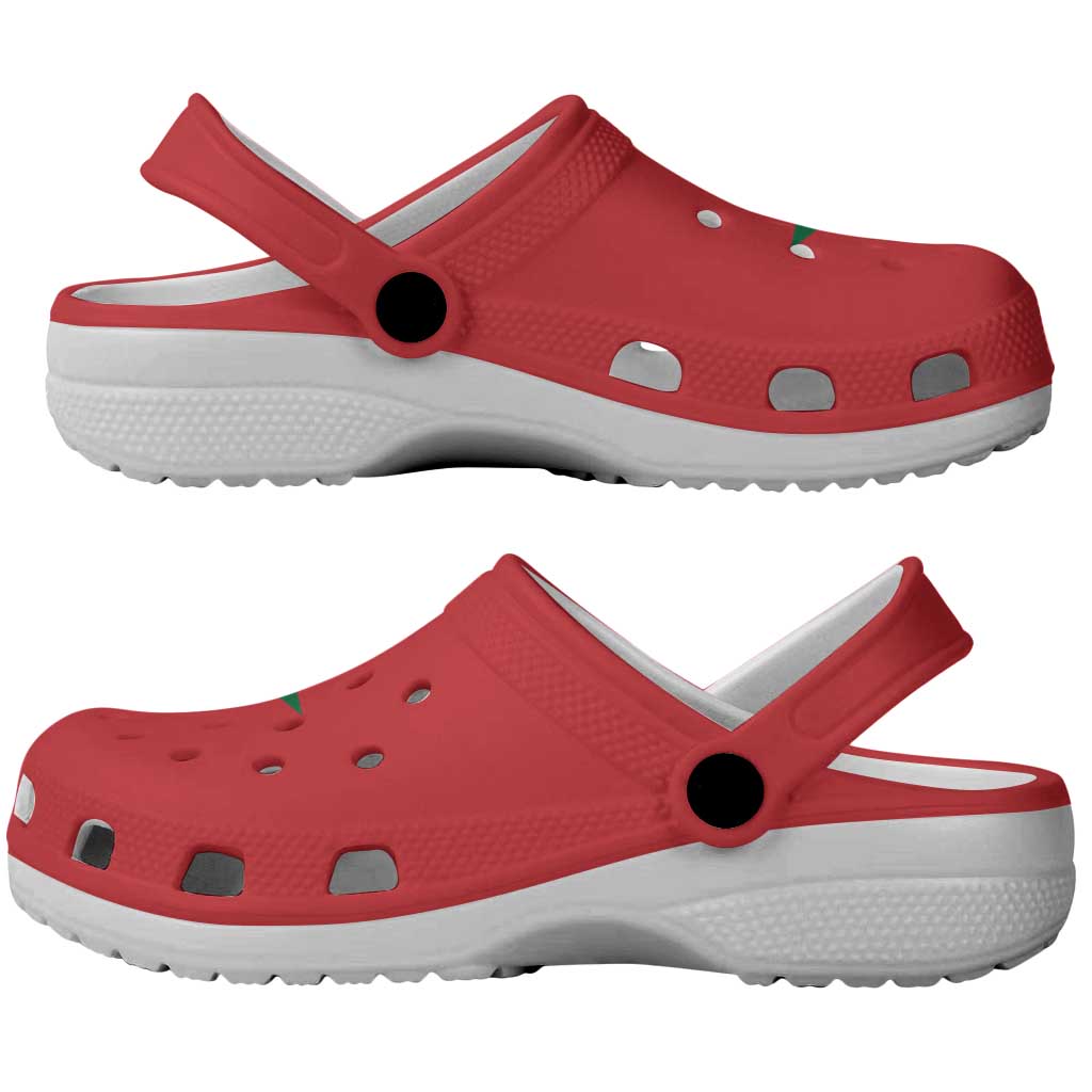 African Proud Morocco Flag Clogs Shoes - African Pride