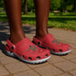 African Proud Morocco Flag Clogs Shoes - African Pride