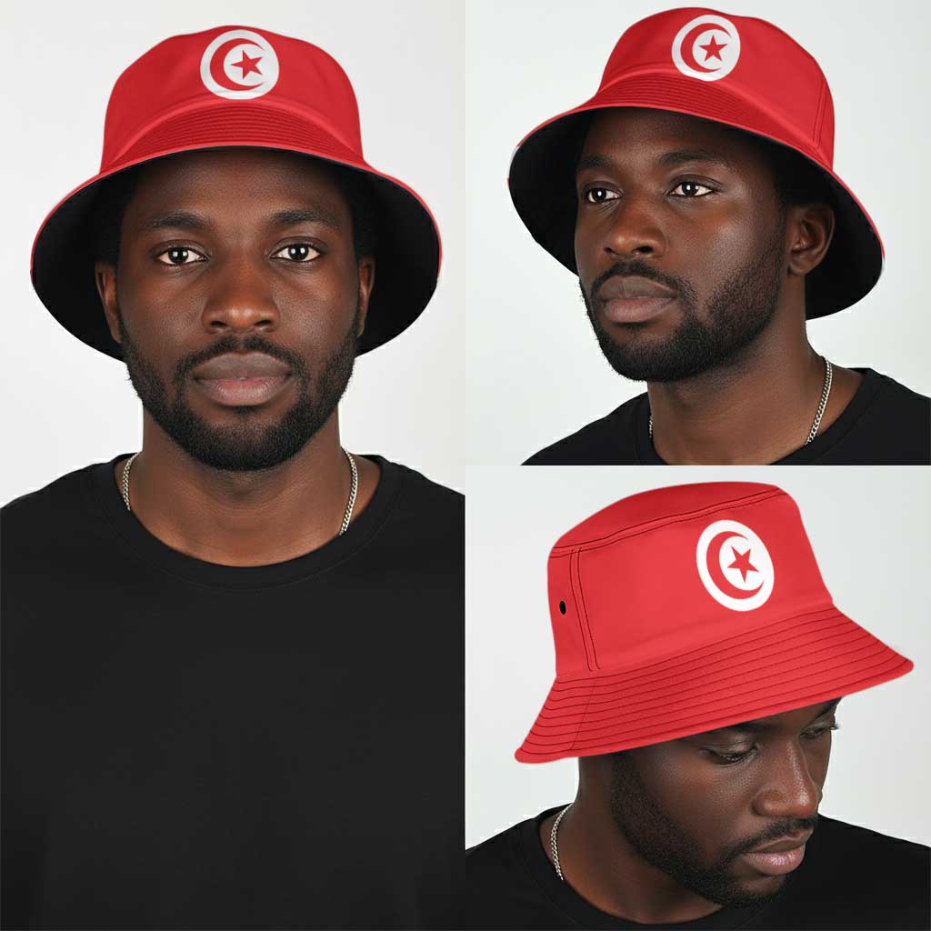 African Proud Tunisia Flag Bucket Hat