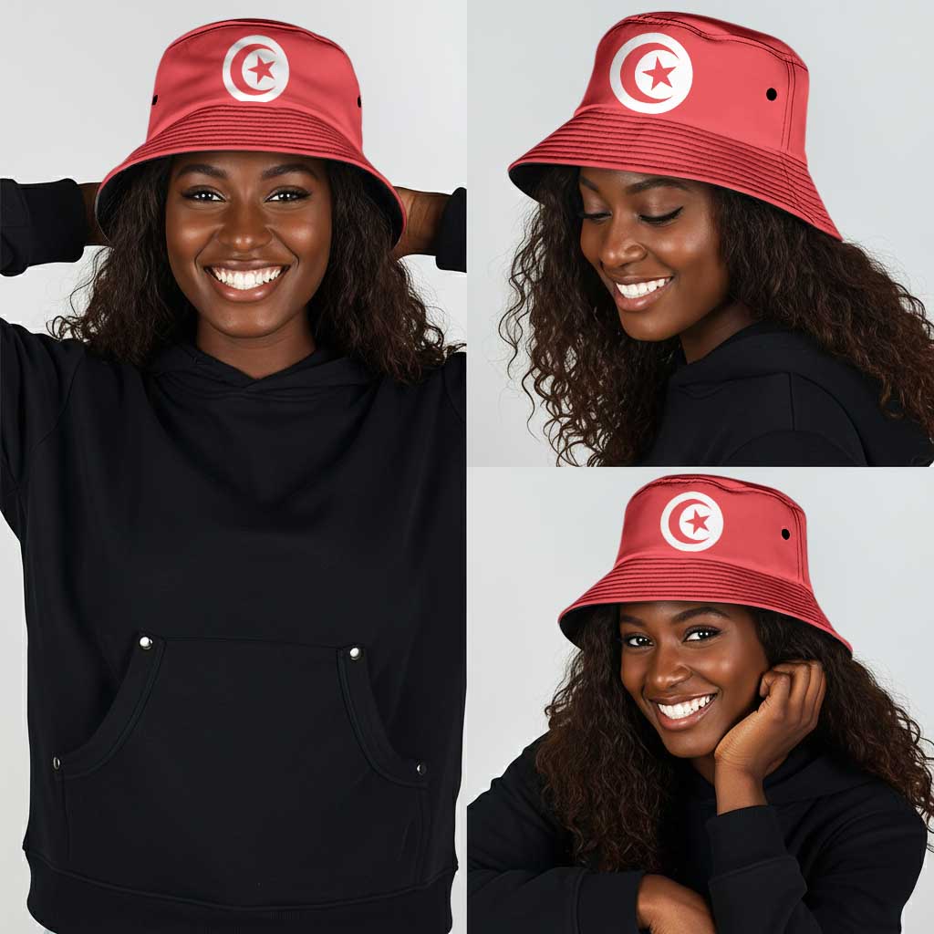 African Proud Tunisia Flag Bucket Hat