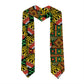African Tribal Geometric Mixed Kanga Pattern Graduation Stole
