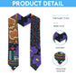 African Violets Flowers Graduation Stole Mix Native Tribal Pattern