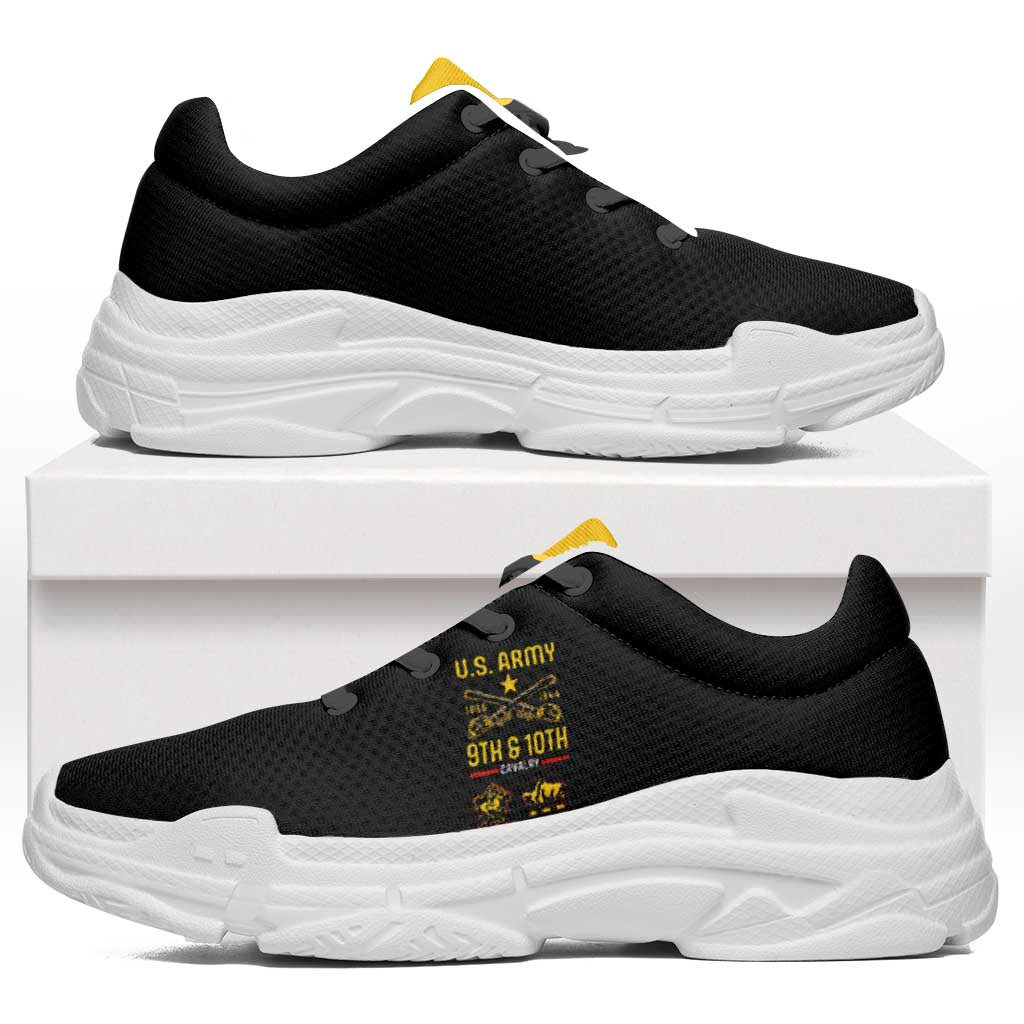 Afro-Americans Buffalo Soldiers Chunky Sneakers 9th and 10th Cavalry Regiment - African Pride