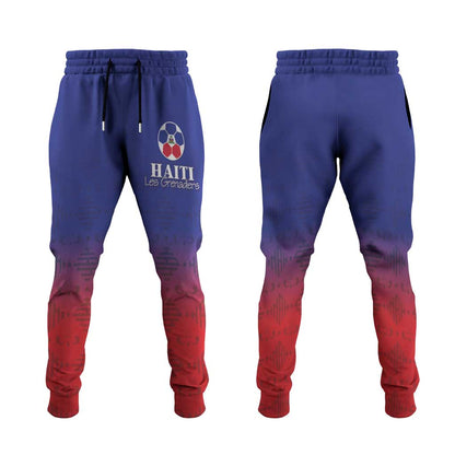 Afro Haiti Football Jogger Pants Sporty Style - African Pride