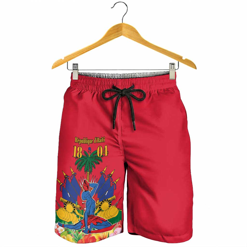 Afro-Haitians Independence Day Shorts for Men Le Marron Inconnu Unity Makes Strength - African Pride