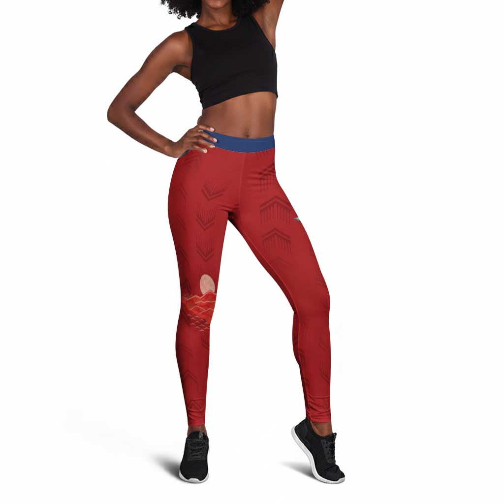 Afro-Panama Football 2026 Leggings La Marea Roja Making History - African Pride
