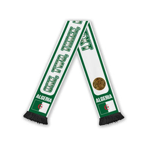 Algeria 2026 Football Personalized Soccer Scarf One Two Three Viva L'algerie