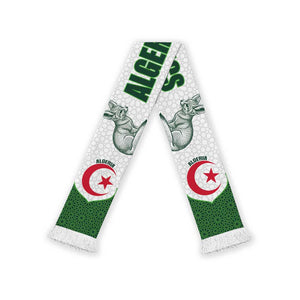 Algeria 2026 Football Soccer Scarf Go Fennecs Islamic Pattern