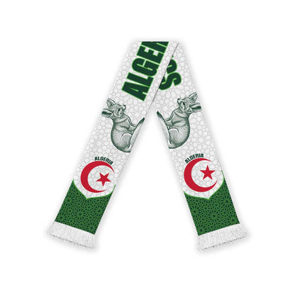 Algeria 2026 Football Soccer Scarf Go Fennecs Islamic Pattern