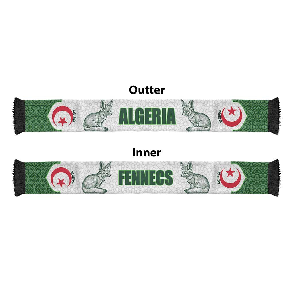 Algeria 2026 Football Soccer Scarf Go Fennecs Islamic Pattern
