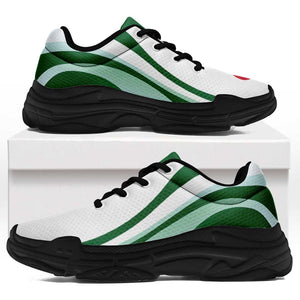 Algeria Football Chunky Sneakers Flag-Inspired Curve Style