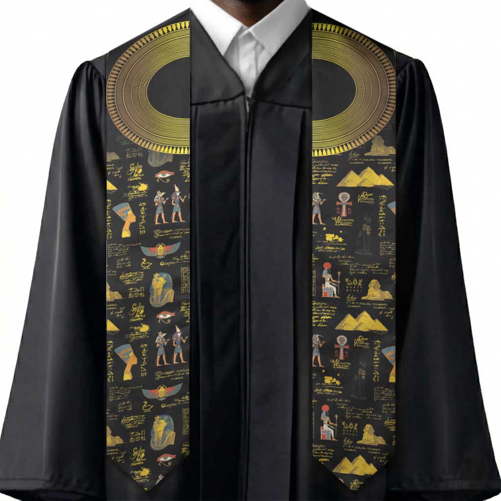 Ancient Egypt and Hieroglyphs Graduation Stole