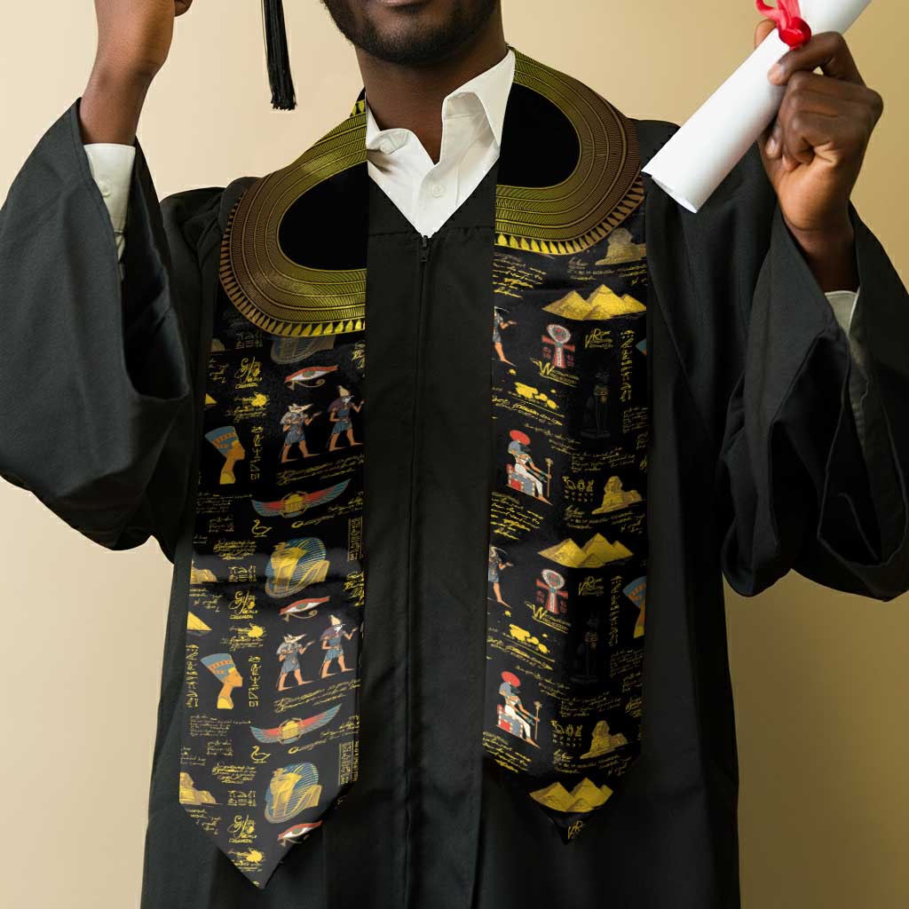 Ancient Egypt and Hieroglyphs Graduation Stole