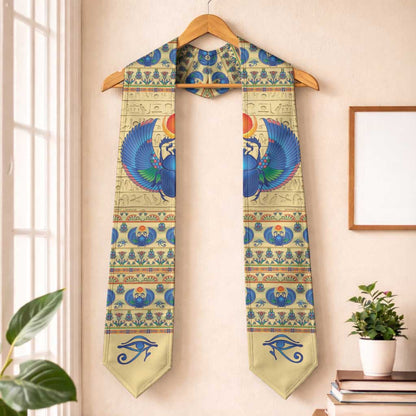 Ancient Egypt Scarab Beetle Graduation Stole