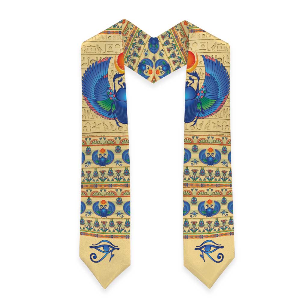 Ancient Egypt Scarab Beetle Graduation Stole