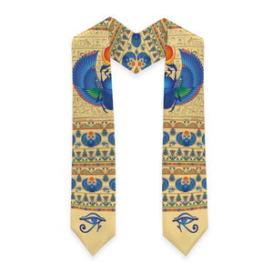 Ancient Egypt Scarab Beetle Graduation Stole