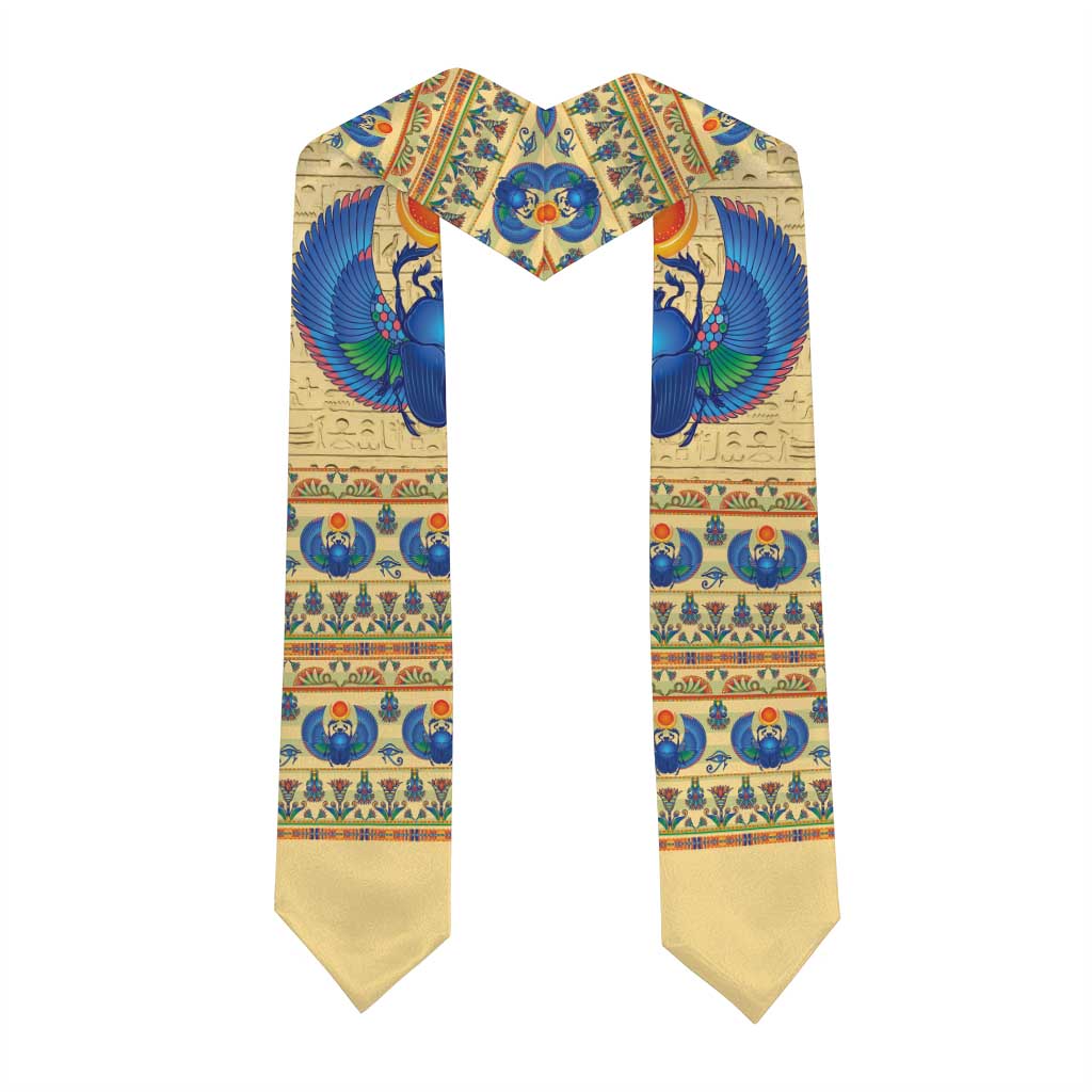 Ancient Egypt Scarab Beetle Graduation Stole