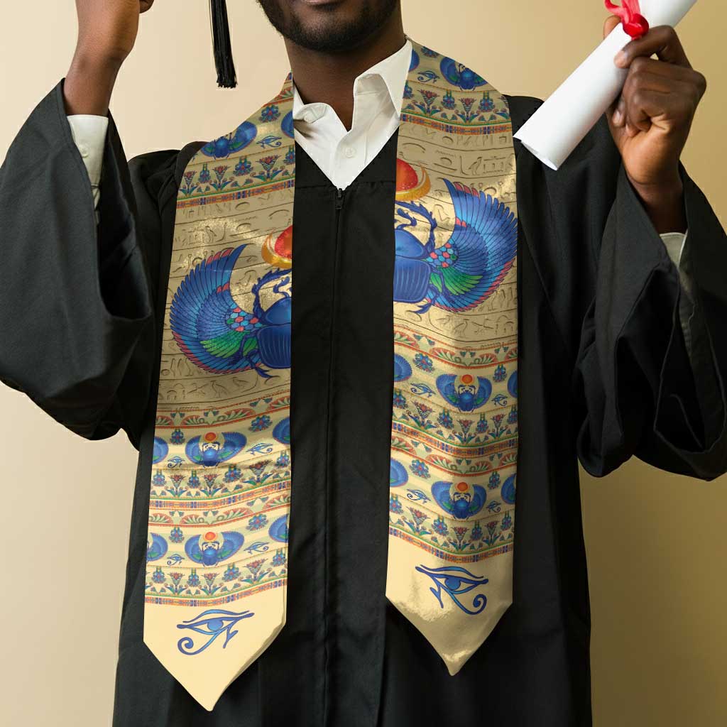 Ancient Egypt Scarab Beetle Graduation Stole