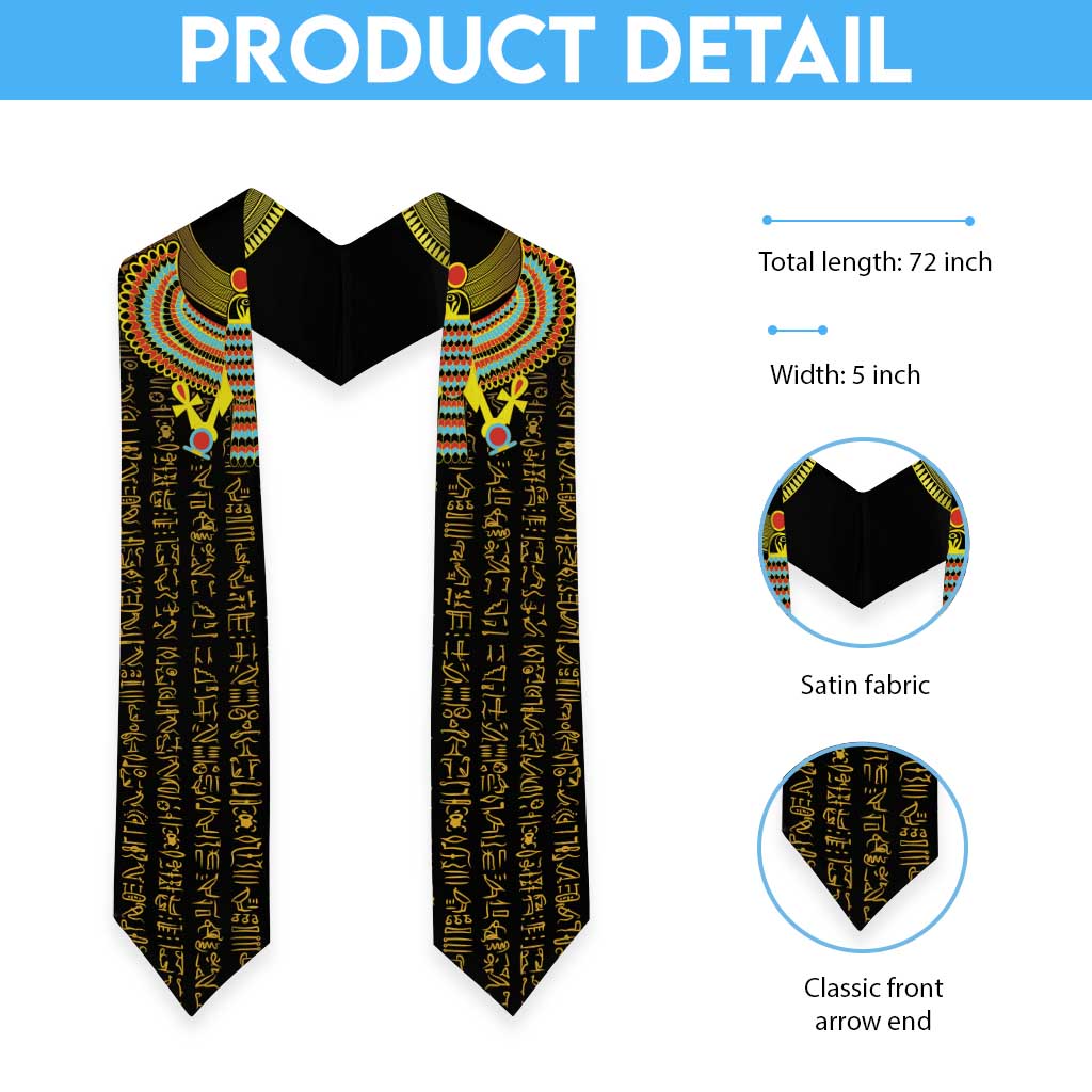 Ancient Egyptian Graduation Stole Symbol of Horus The Falcon God