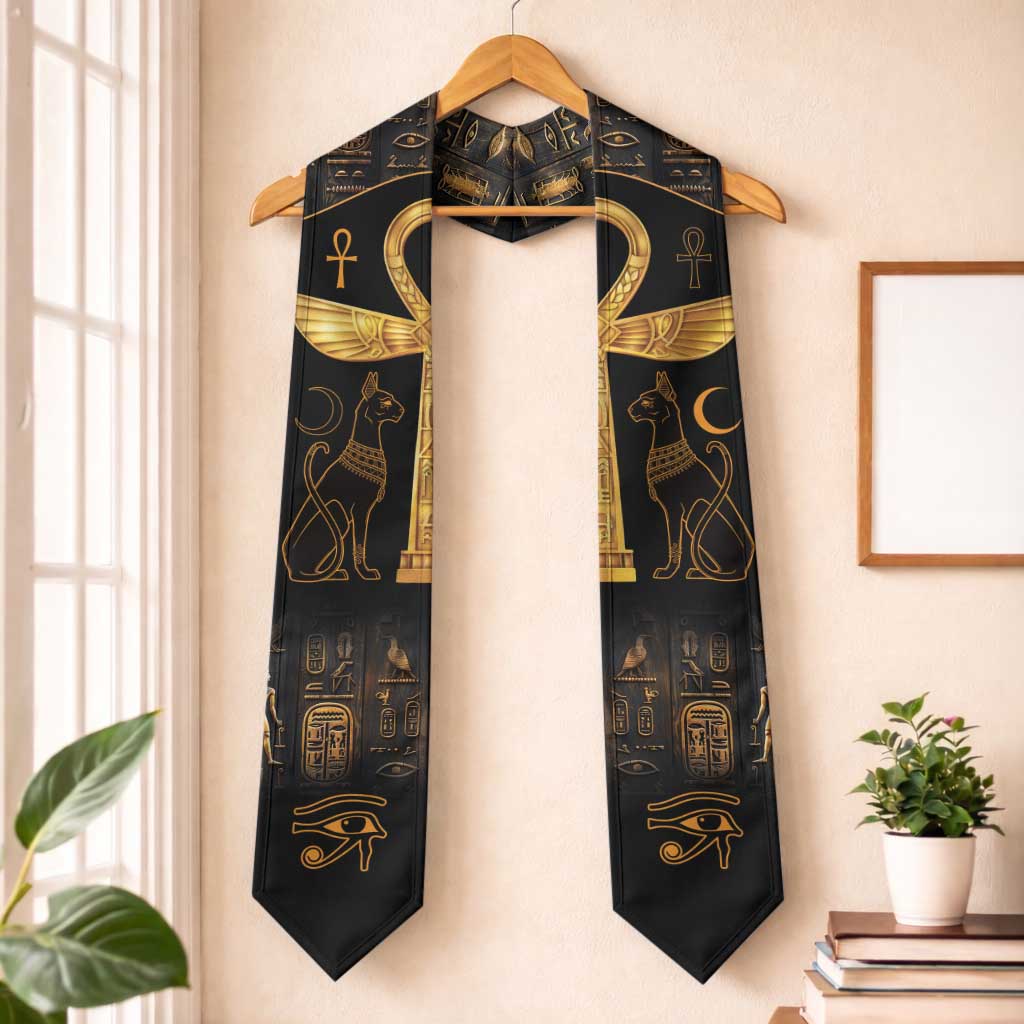 Ankh with Eye of Horus Graduation Stole Ancient Egypt Culture
