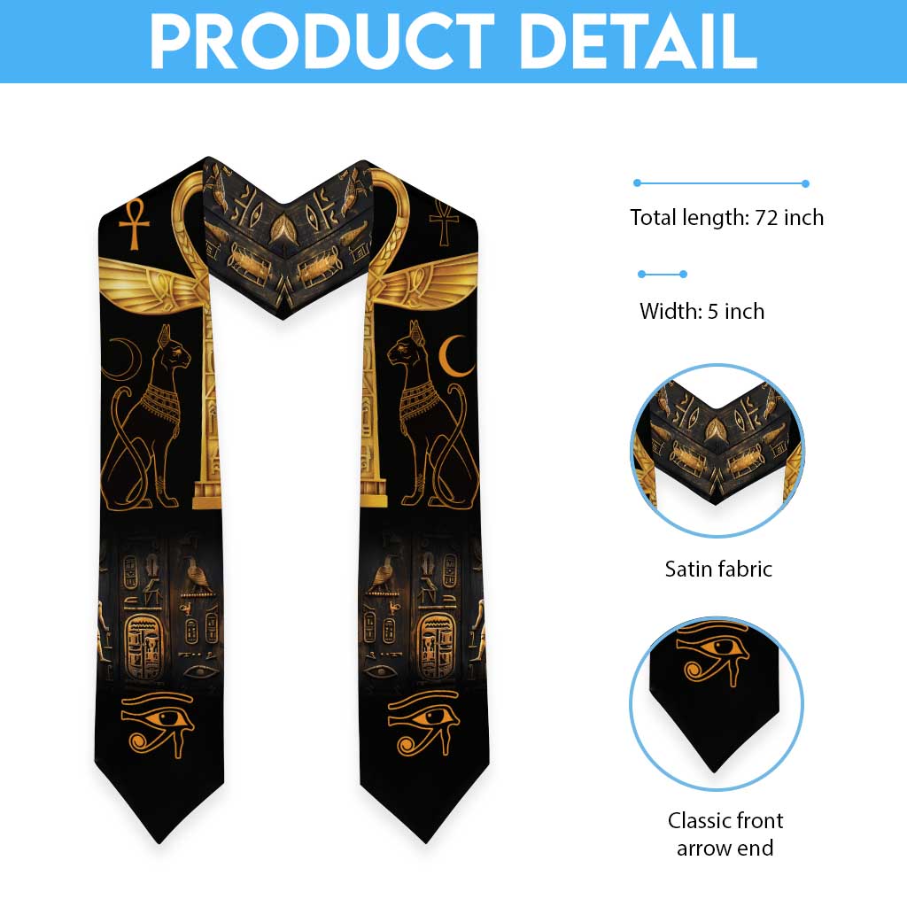 Ankh with Eye of Horus Graduation Stole Ancient Egypt Culture