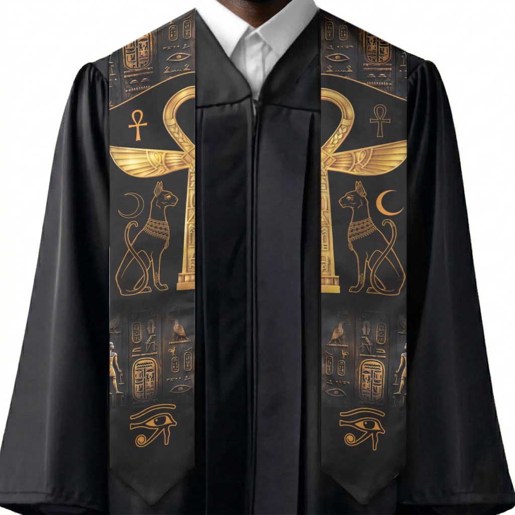 Ankh with Eye of Horus Graduation Stole Ancient Egypt Culture