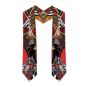 Beautiful African Women Ethnic Motifs Graduation Stole