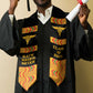 Black Nurses Matter Custom Year of Class Kente Pattern Graduation Stole