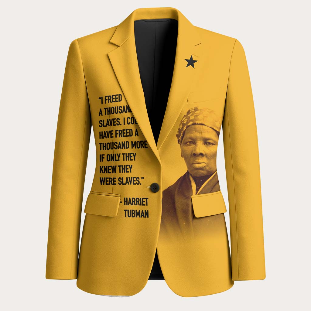 African American Activist Blazer Famous Quotes - Harriet Tubman LT7