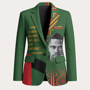 African American Activist Blazer Famous Quotes - Malcolm LT7