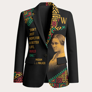 African American Activist Blazer Famous Quotes - Madam C.J. Walker LT7
