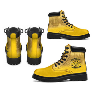 Buffalo Soldier All Season Boots African American Heroes - Yellow - African Pride
