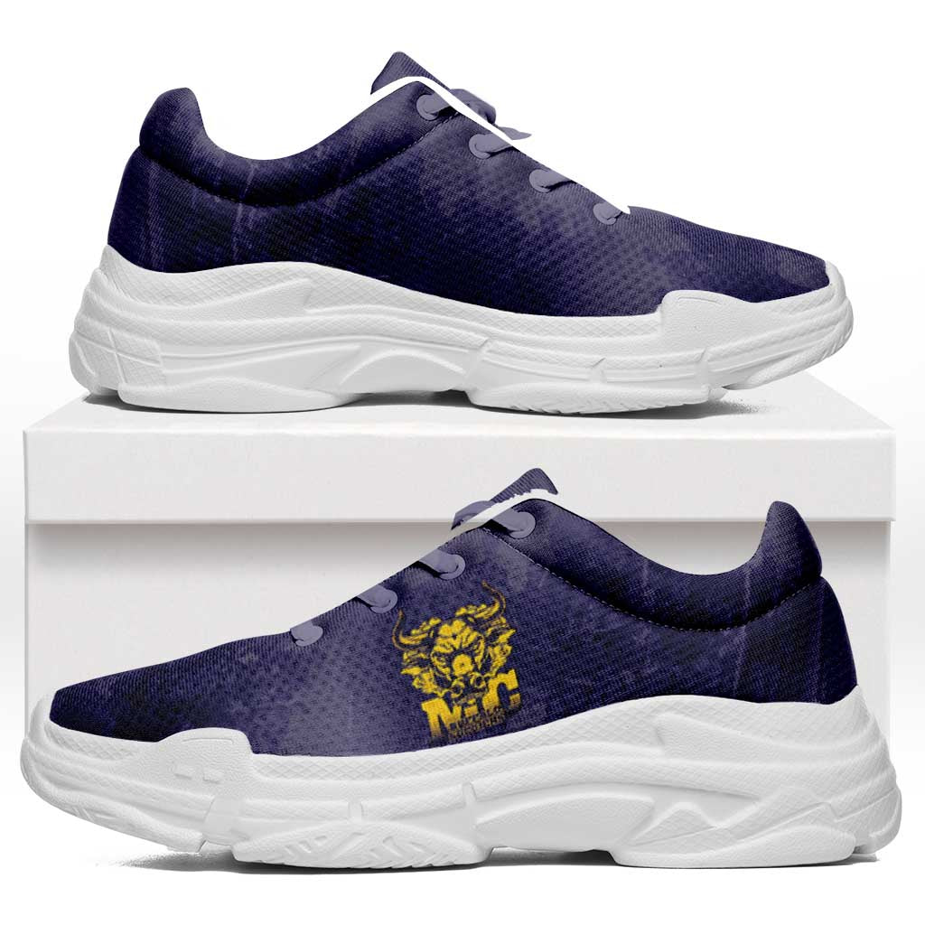 Buffalo Soldier Chunky Sneakers African American Heroes - Navy Blue - African Pride