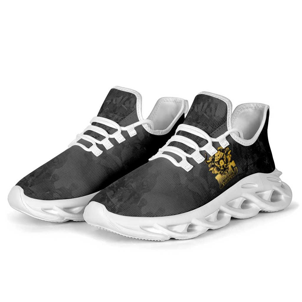Buffalo Soldier Clunky Sneakers African American Heroes - Black - African Pride