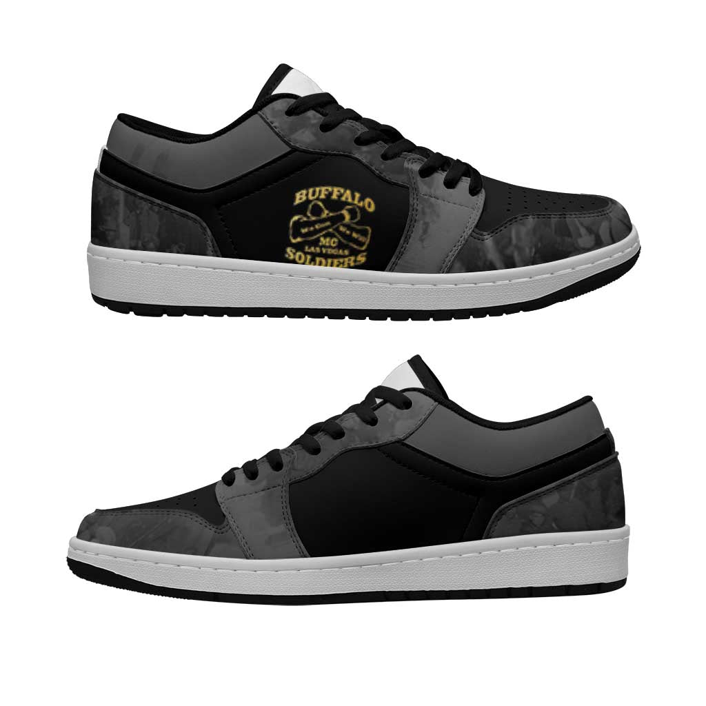 Buffalo Soldier Low Sneakers African American Heroes - Black LT15
