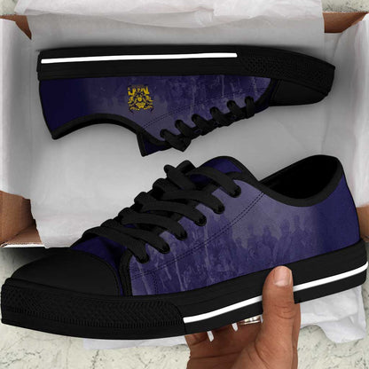 Buffalo Soldier Low Top Shoes African American Heroes - Navy Blue LT15