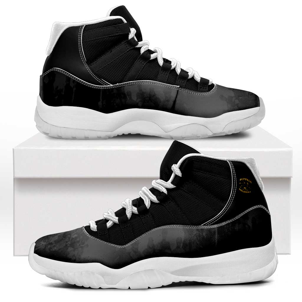 Buffalo Soldier Sneakers J11 African American Heroes - Black - African Pride