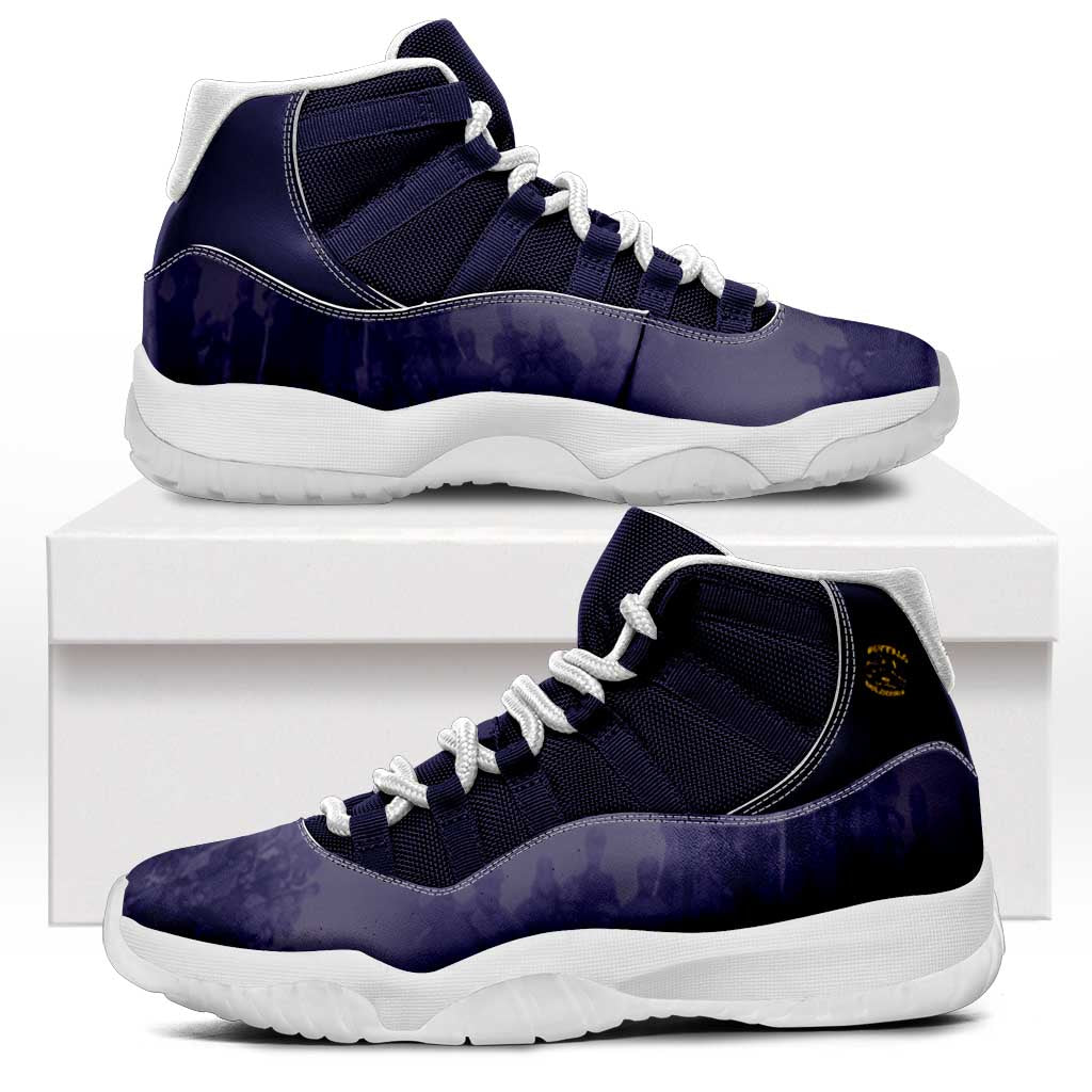 Buffalo Soldier Sneakers J11 African American Heroes - Navy Blue - African Pride