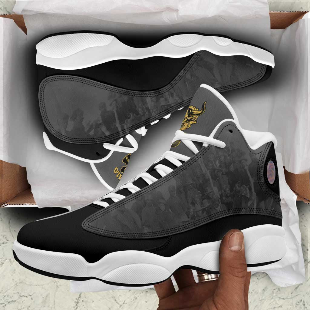 Buffalo Soldier Sneakers J13 African American Heroes - Black - African Pride