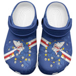 Cabo Verde Football Clogs Shoes Go Tubaroes Azuis - African Pride