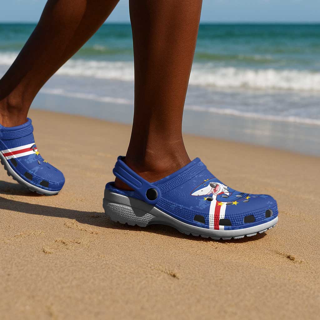Cabo Verde Football Clogs Shoes Go Tubaroes Azuis - African Pride