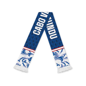 Cabo Verde Kopa di Mundu Soccer Scarf Atlantic Waves Blue Edition