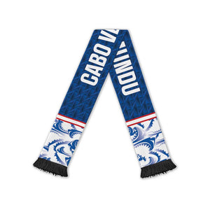 Cabo Verde Kopa di Mundu Soccer Scarf Atlantic Waves Blue Edition