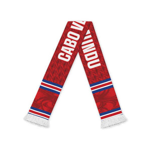 Cabo Verde Kopa di Mundu Soccer Scarf Atlantic Waves Red Edition