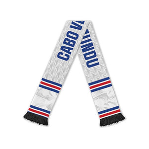 Cabo Verde Kopa di Mundu Soccer Scarf Atlantic Waves White Edition